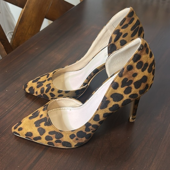 Catherine Malandrino Hillary Heels Cheetah Animal Print Dress Shoes Pumps 8.5 - Picture 11 of 15